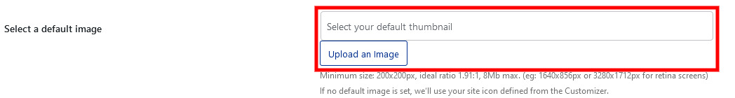 Set default image - fb