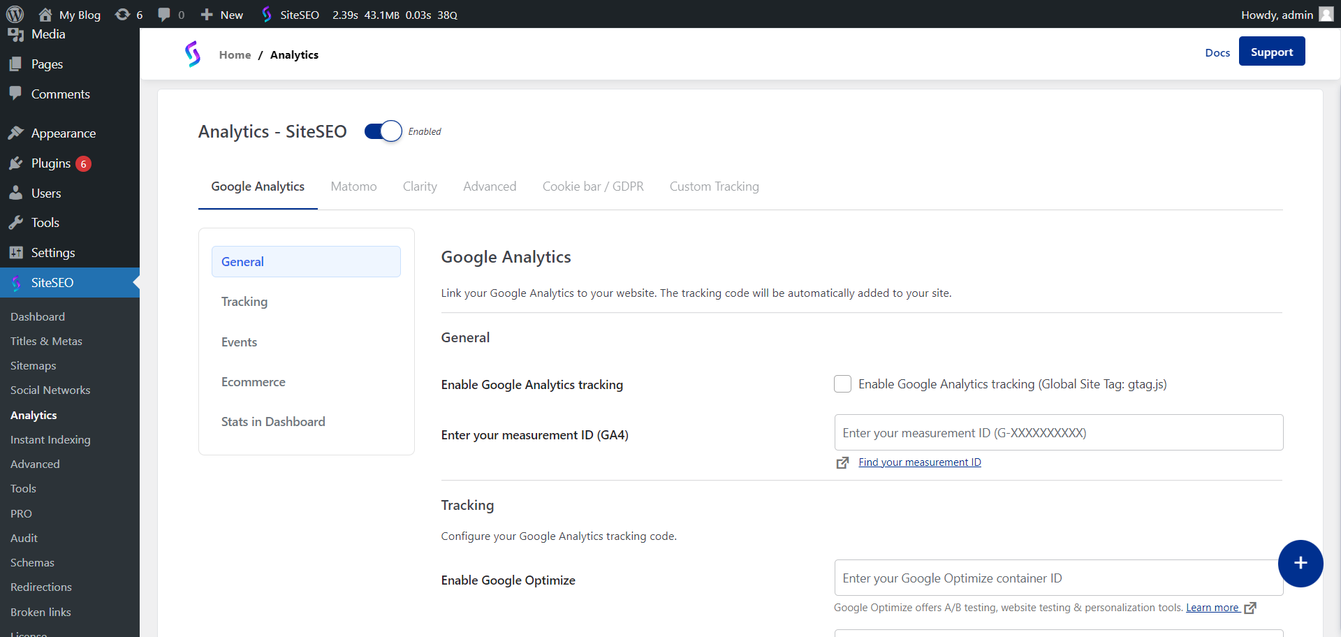 SiteSEO Analytics