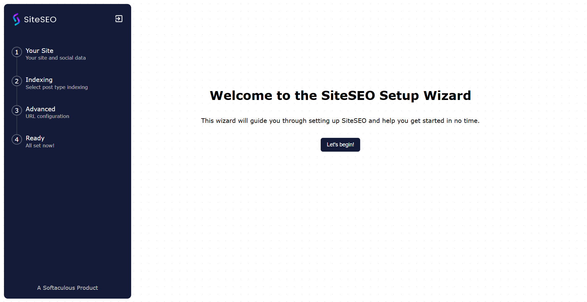SiteSEO Setup Wizard SiteSEO Setup Wizard