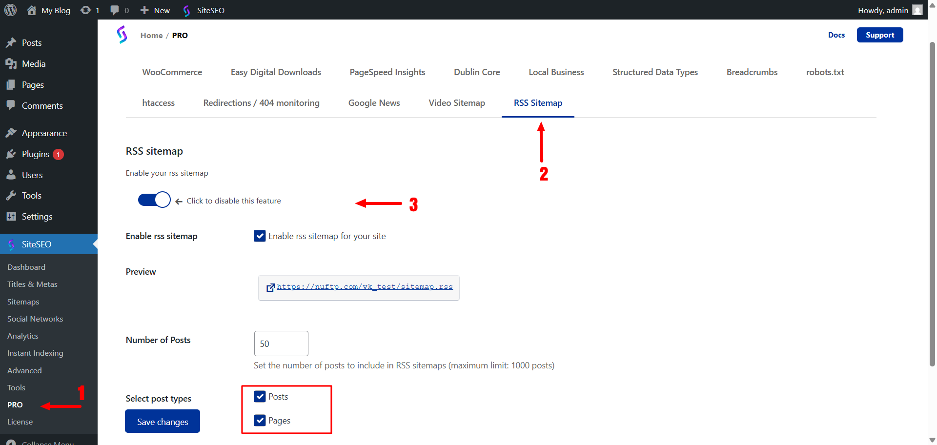 RSS Sitemap