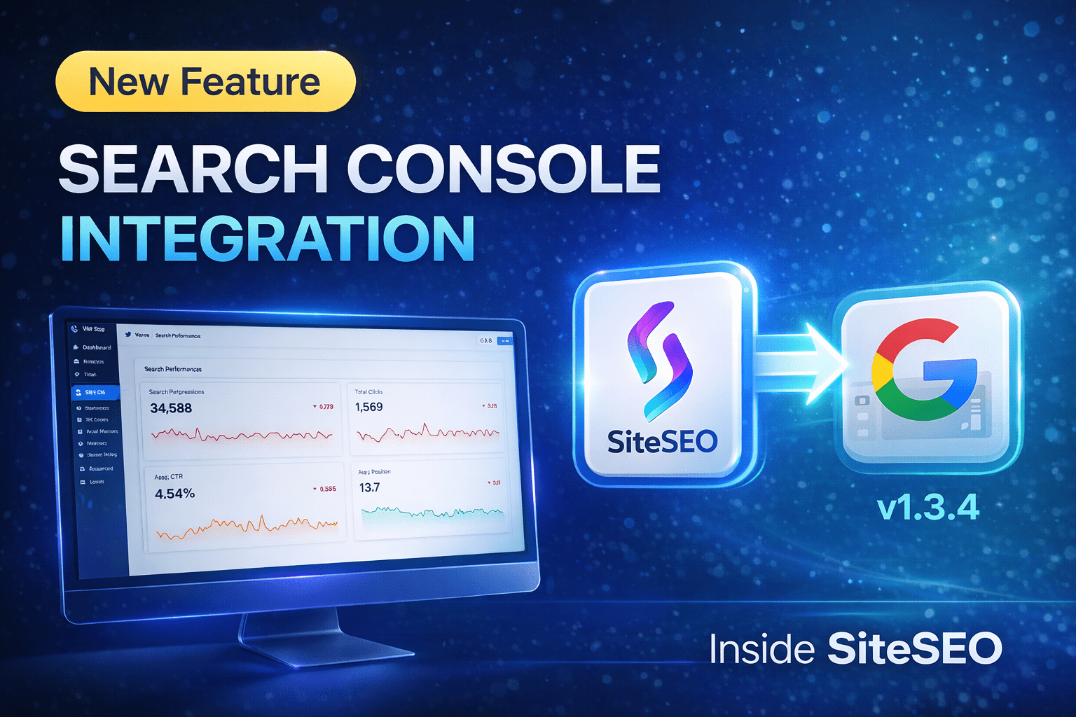 SiteSEO releases v1.3.4 with Google Search console API integration SiteSEO releases v1.3.4 with Google Search console API integration